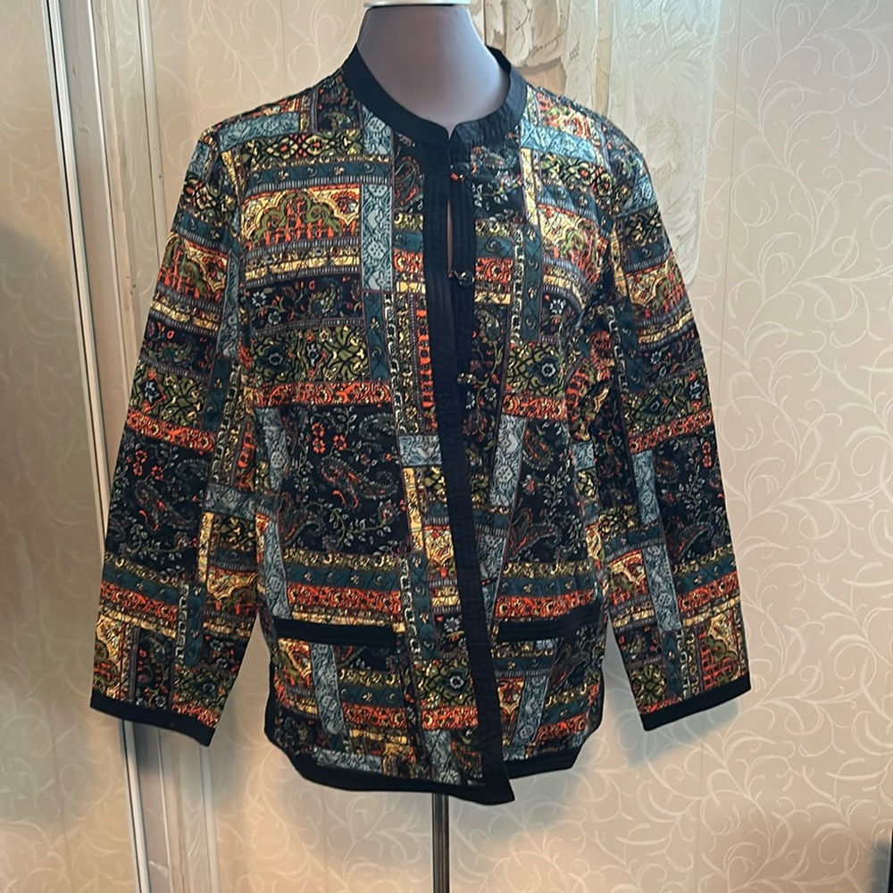Women’s north style button down reversible jacket size XL